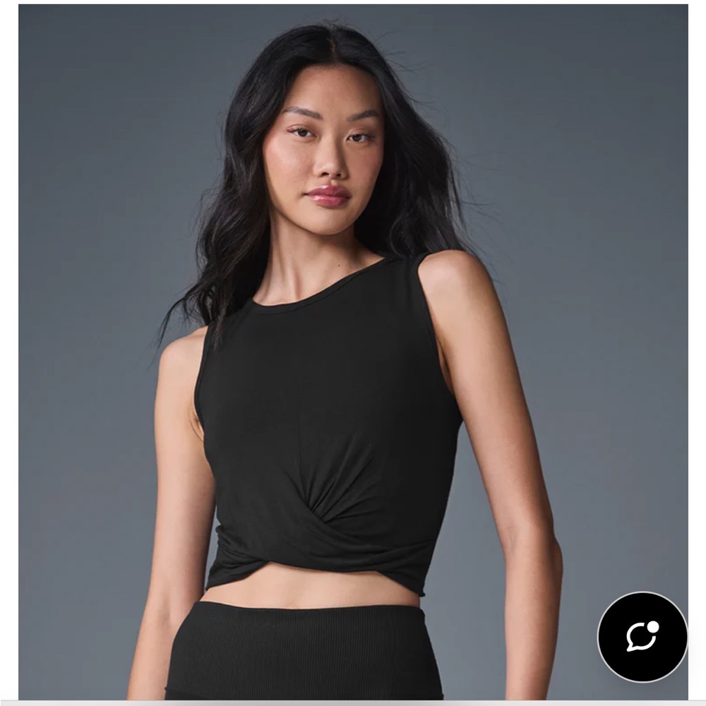 ALO Yoga Black Cover Tank